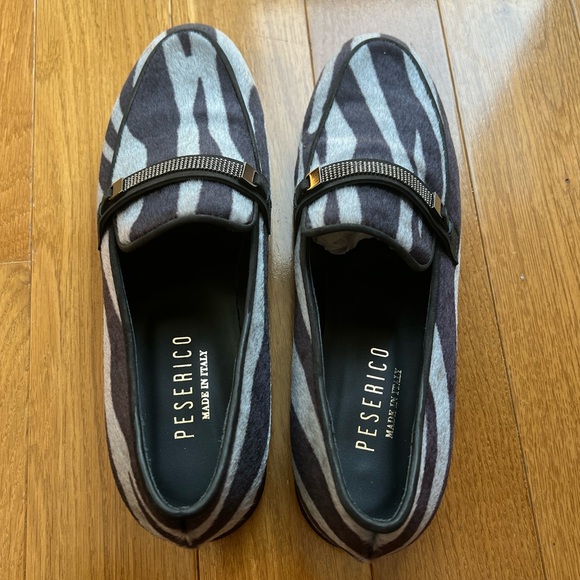 Peserico New with Box women’s loafer grey black size 40 - Picture 3 of 10